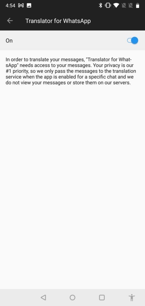 Accessibility permission confirmation